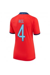 Engeland Declan Rice #4 Voetbaltruitje Uit tenue Dames WK 2022 Korte Mouw
